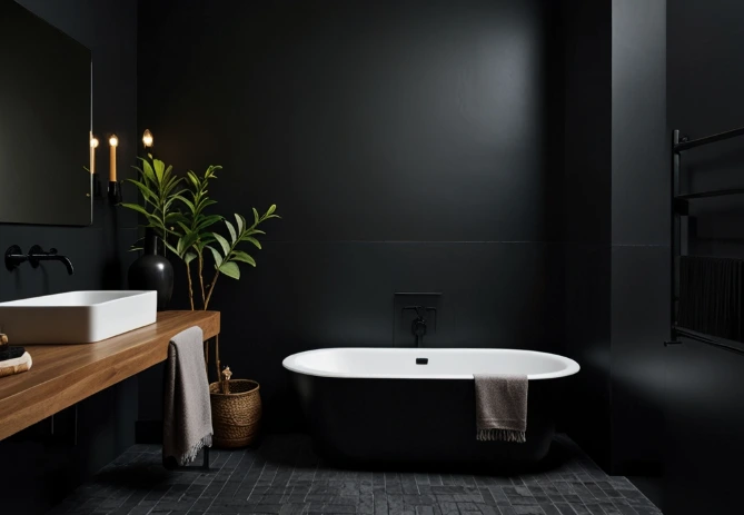 Matte Black Walls That Say “Bold”