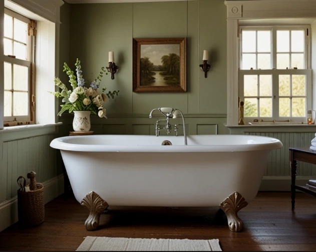 Classic Clawfoot Tub Centerpiece